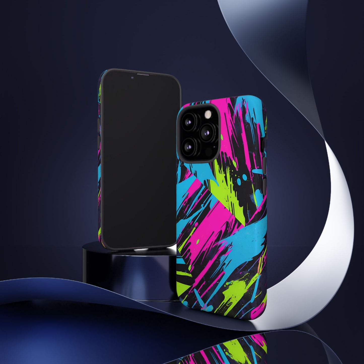 Vibrant Phone Case - Tough Cases with Bold Color Burst Design