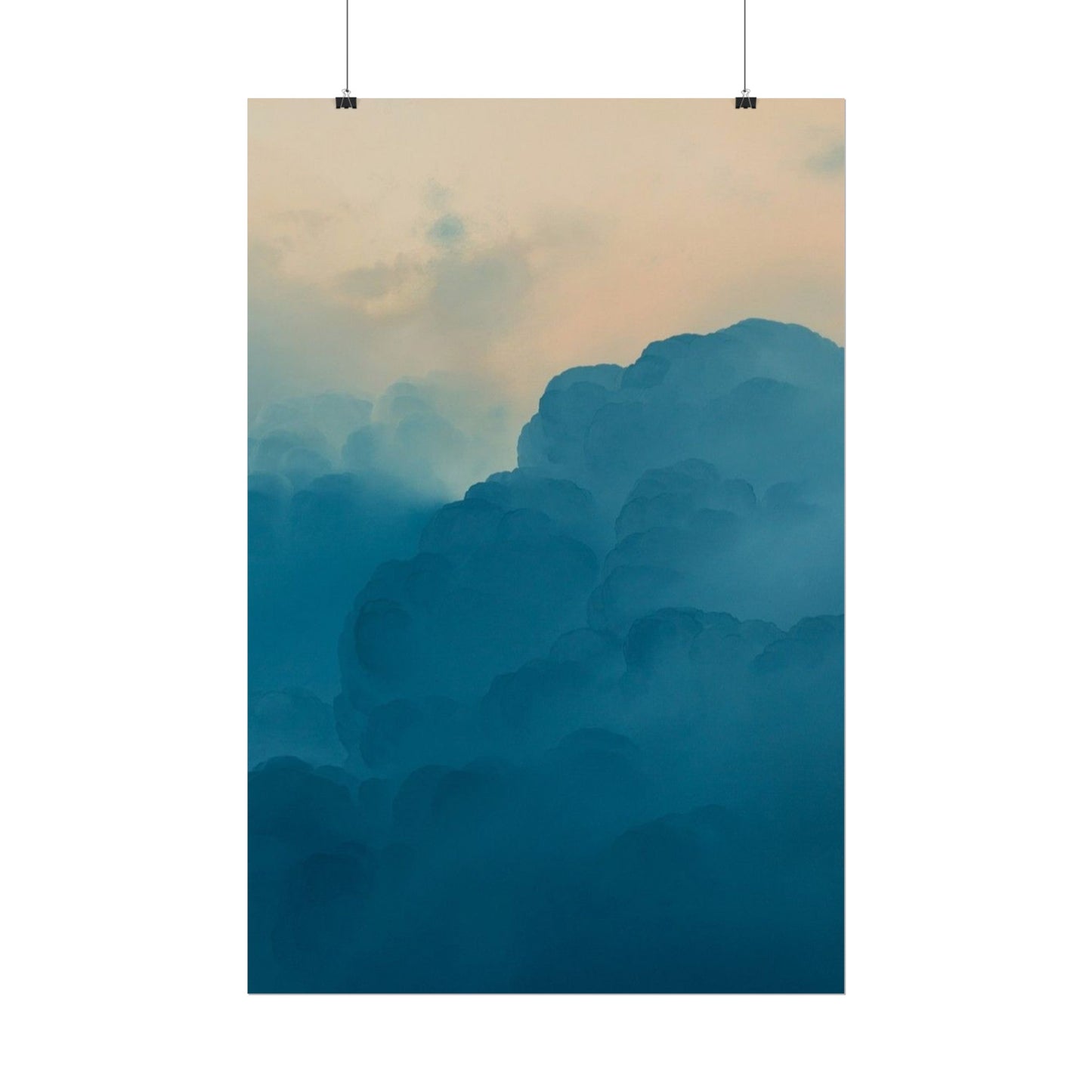 Tranquil Cloudscape Rolled Poster - Perfect for Home Décor and Relaxation