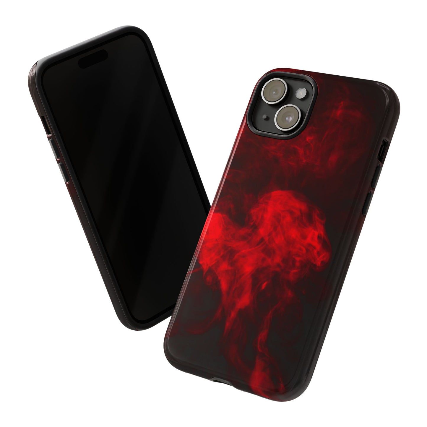 Bold Red Smoke Phone Case – Tough Cases for Protection and Style