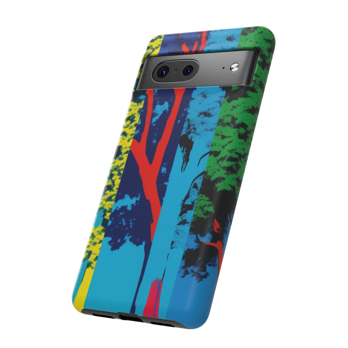 Phone Case - Colorful Forest Design Tough Case