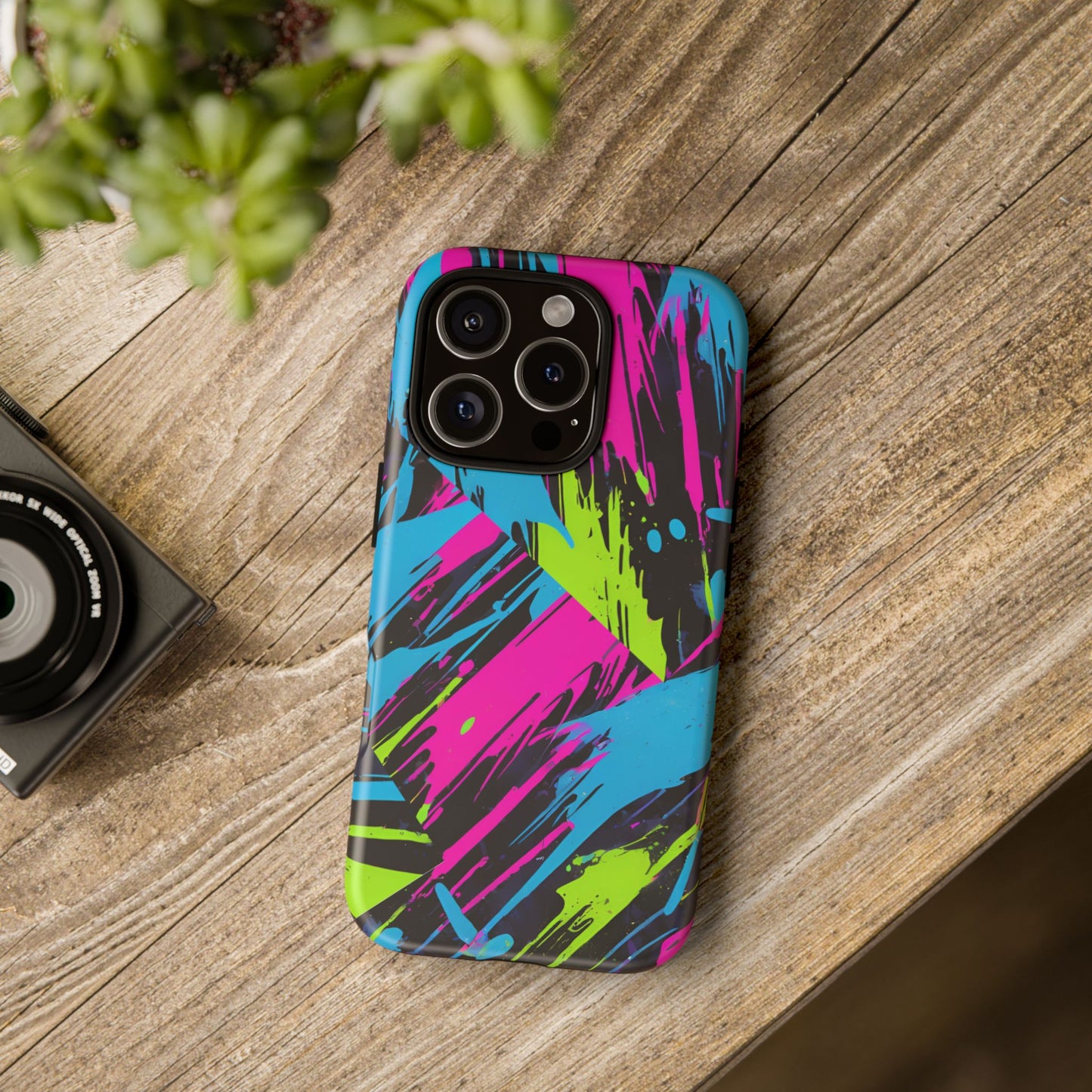 Vibrant Phone Case - Tough Cases with Bold Color Burst Design