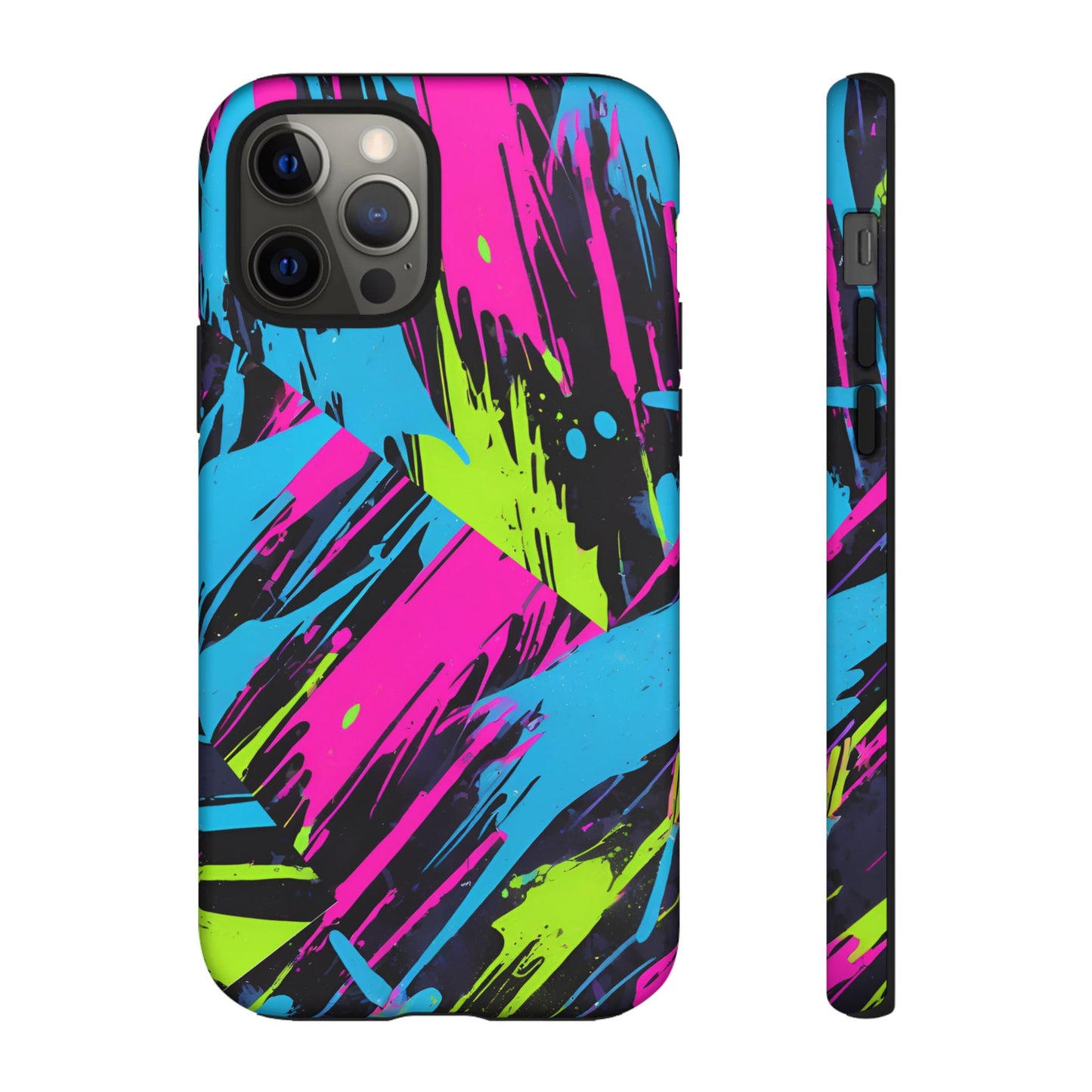 Vibrant Phone Case - Tough Cases with Bold Color Burst Design