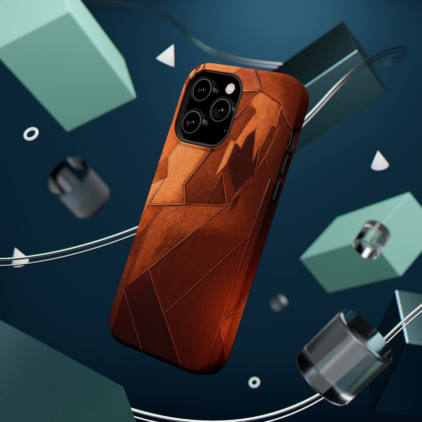 Geometric Magnetic Tough Cases - Stylish Protection for Your Phone