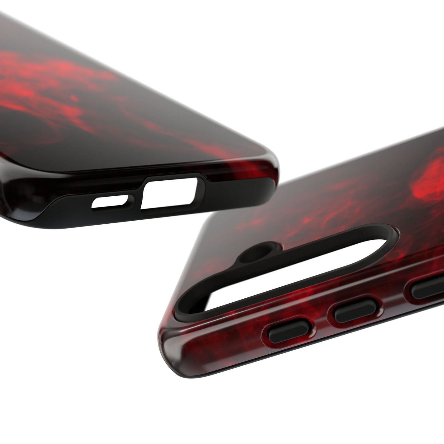 Bold Red Smoke Phone Case – Tough Cases for Protection and Style