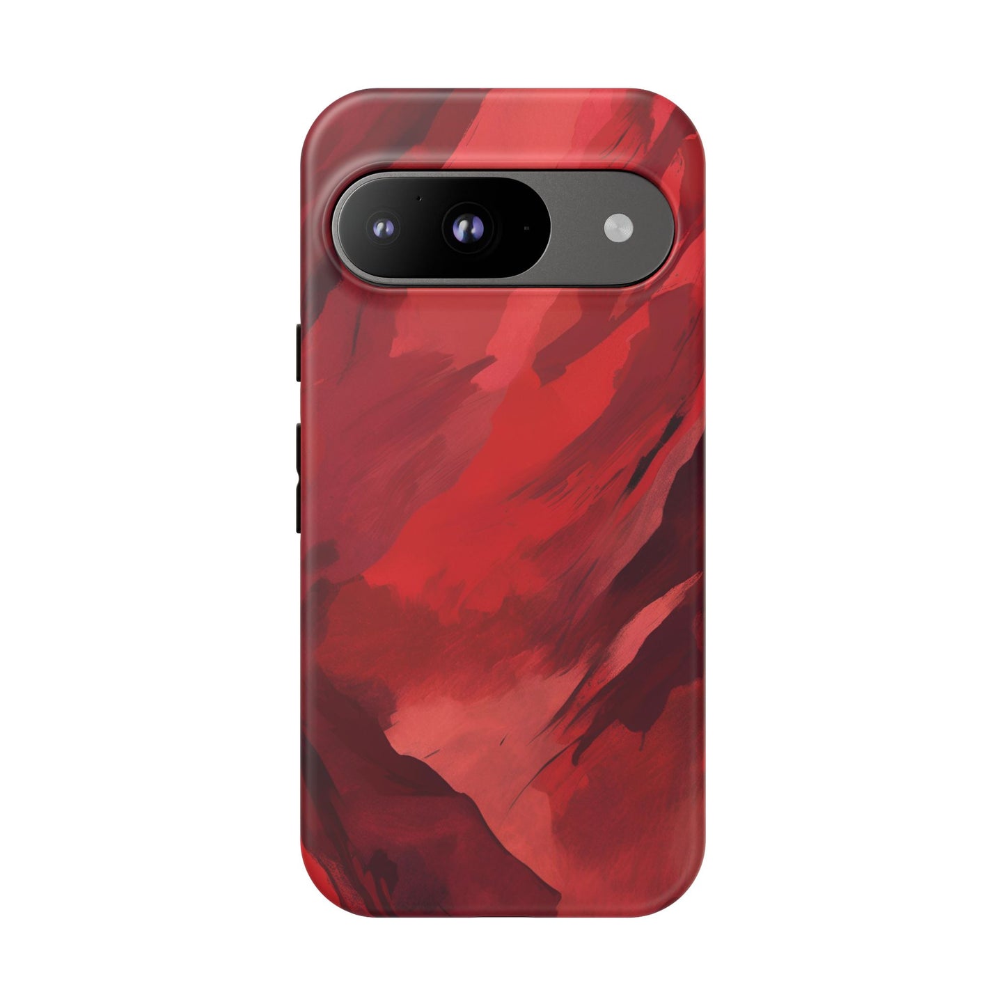 Bold Red Abstract Phone Case - Stylish Protection for Your Phone