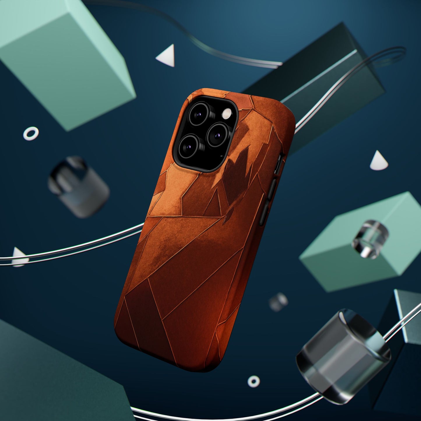 Geometric Magnetic Tough Cases - Stylish Protection for Your Phone