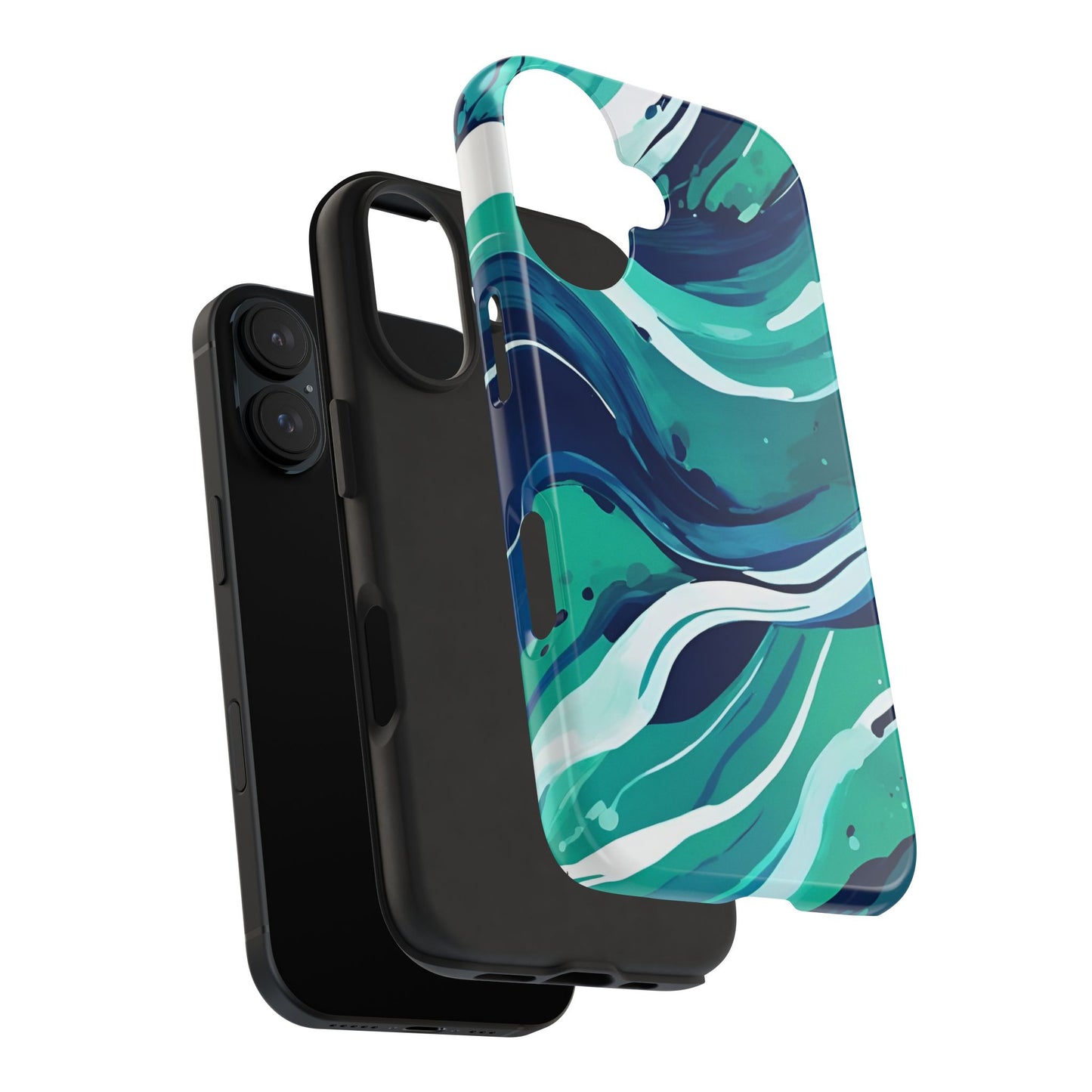 Ocean Wave Tough Phone Case - Durable Protection