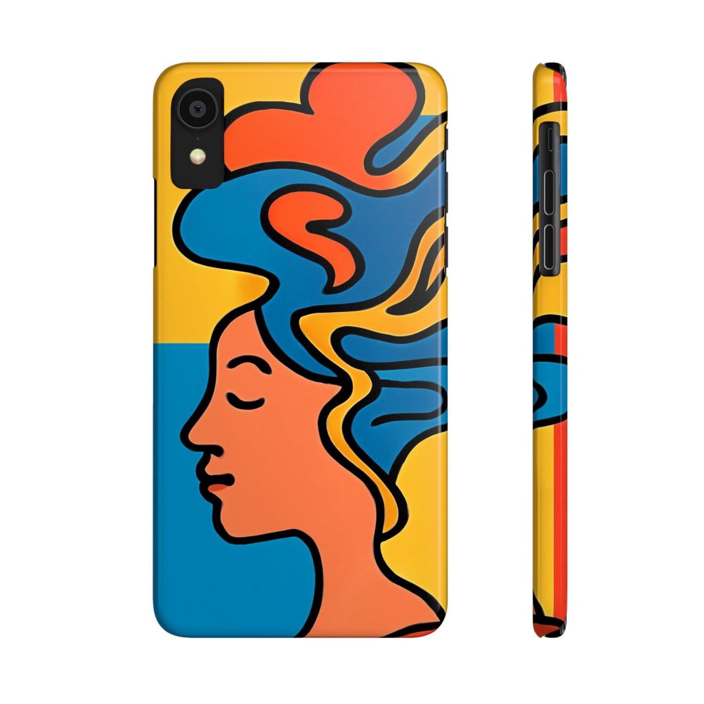 Stylish Slim Phone Cases with Colorful Abstract Design