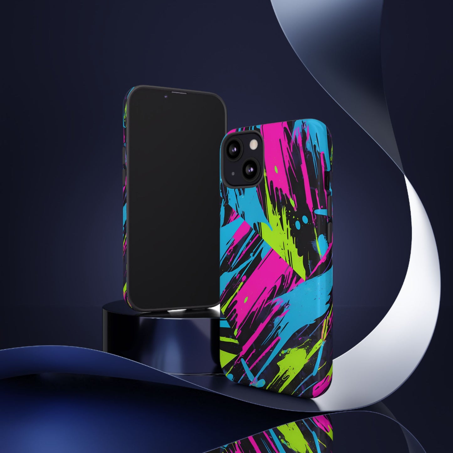 Vibrant Phone Case - Tough Cases with Bold Color Burst Design