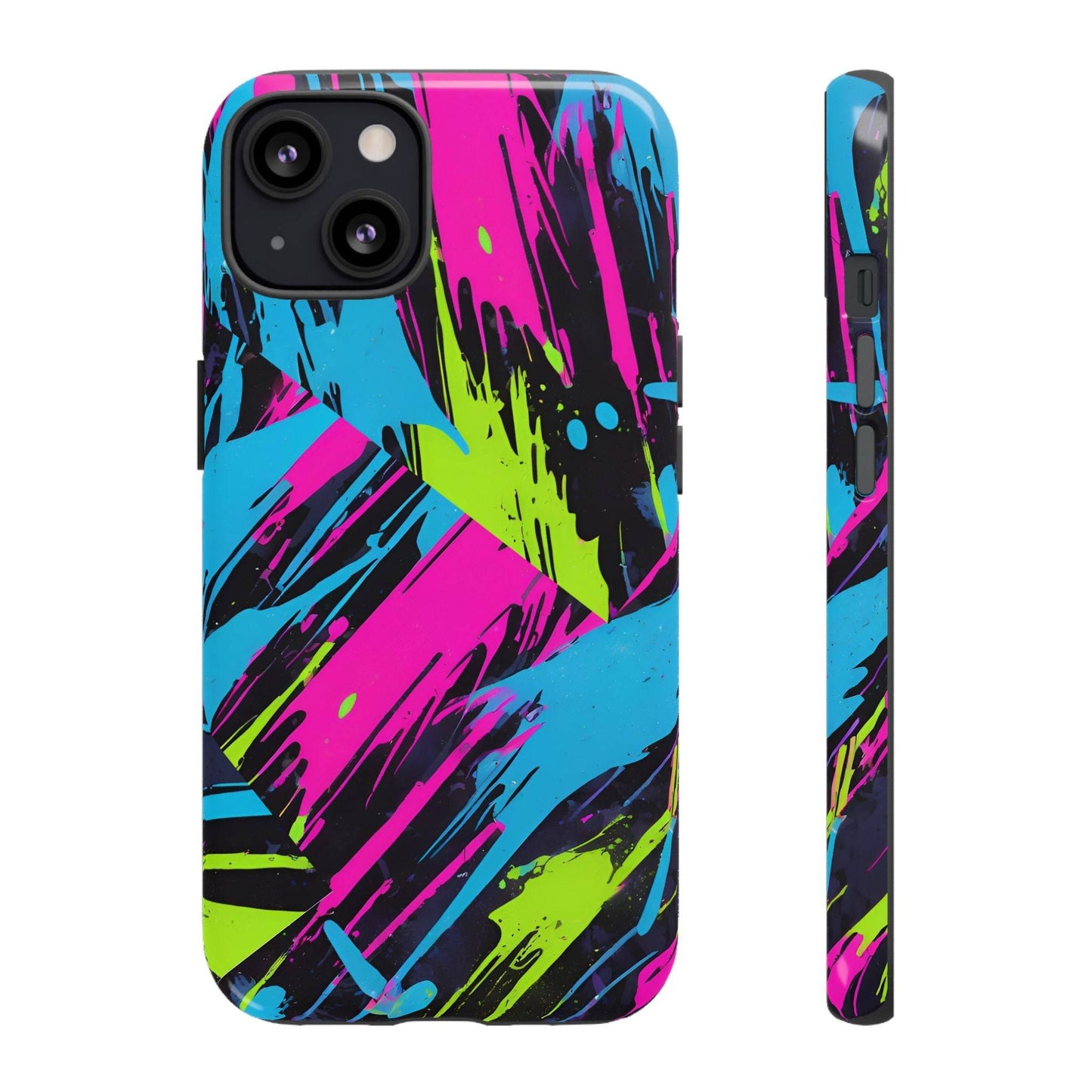 Vibrant Phone Case - Tough Cases with Bold Color Burst Design
