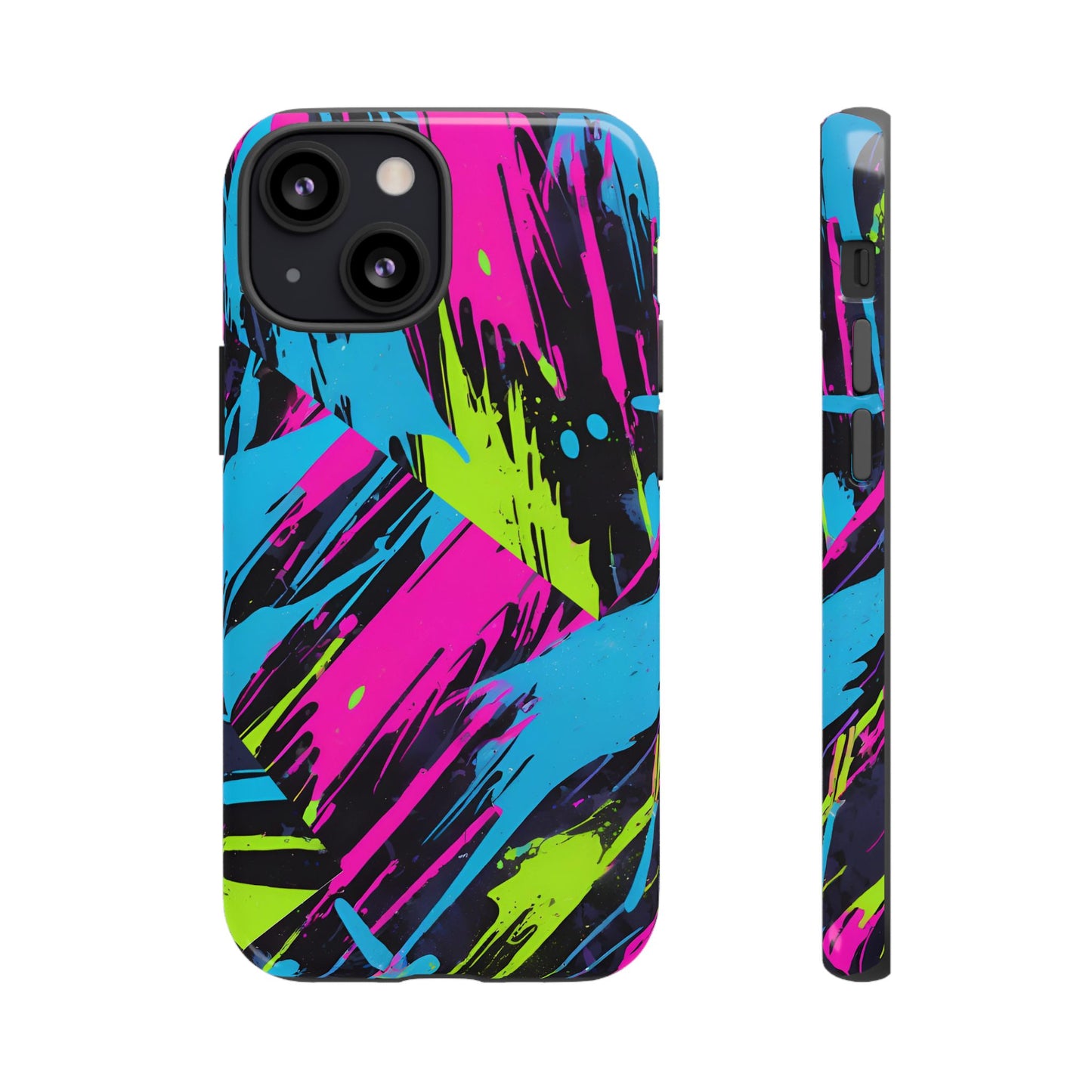 Vibrant Phone Case - Tough Cases with Bold Color Burst Design