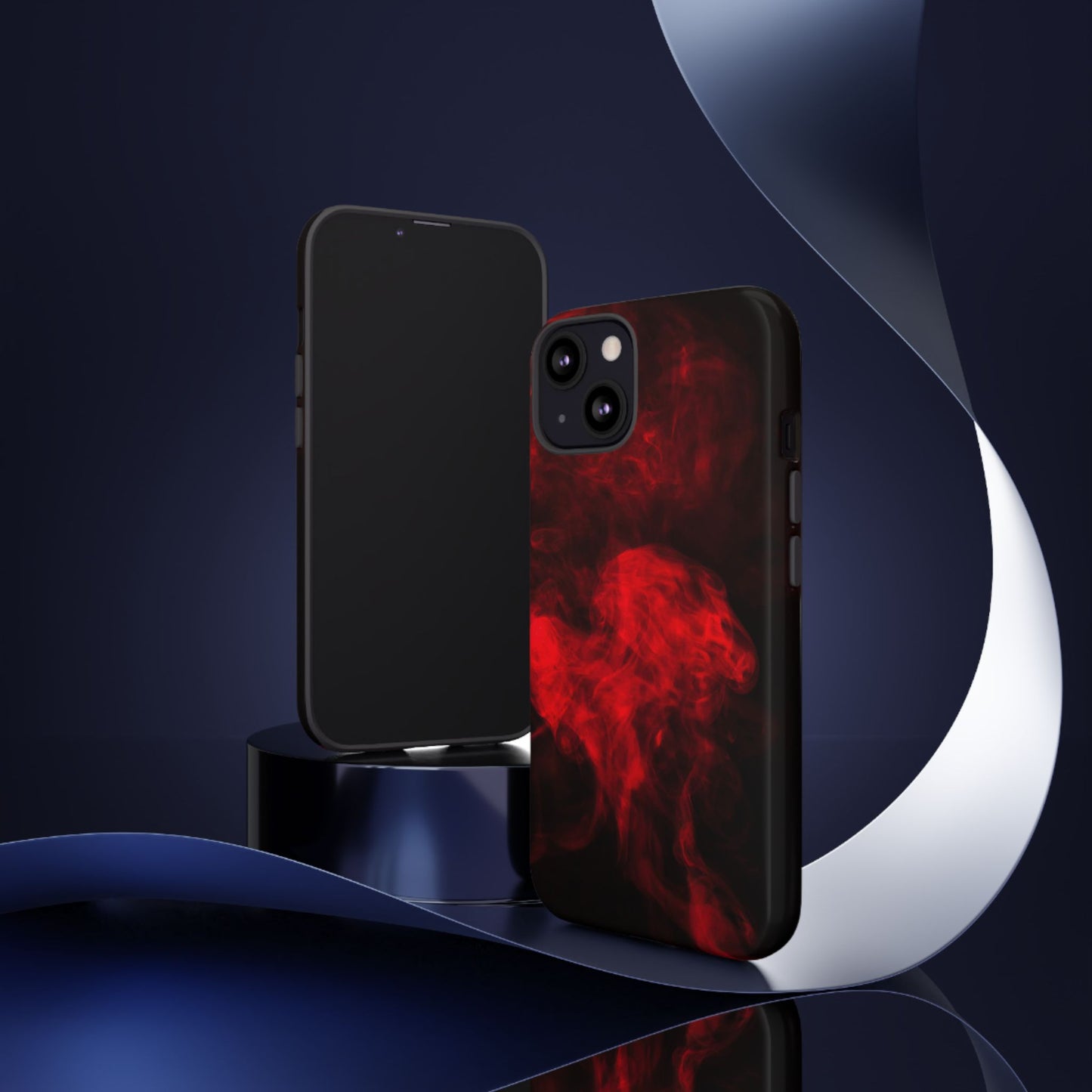 Bold Red Smoke Phone Case – Tough Cases for Protection and Style