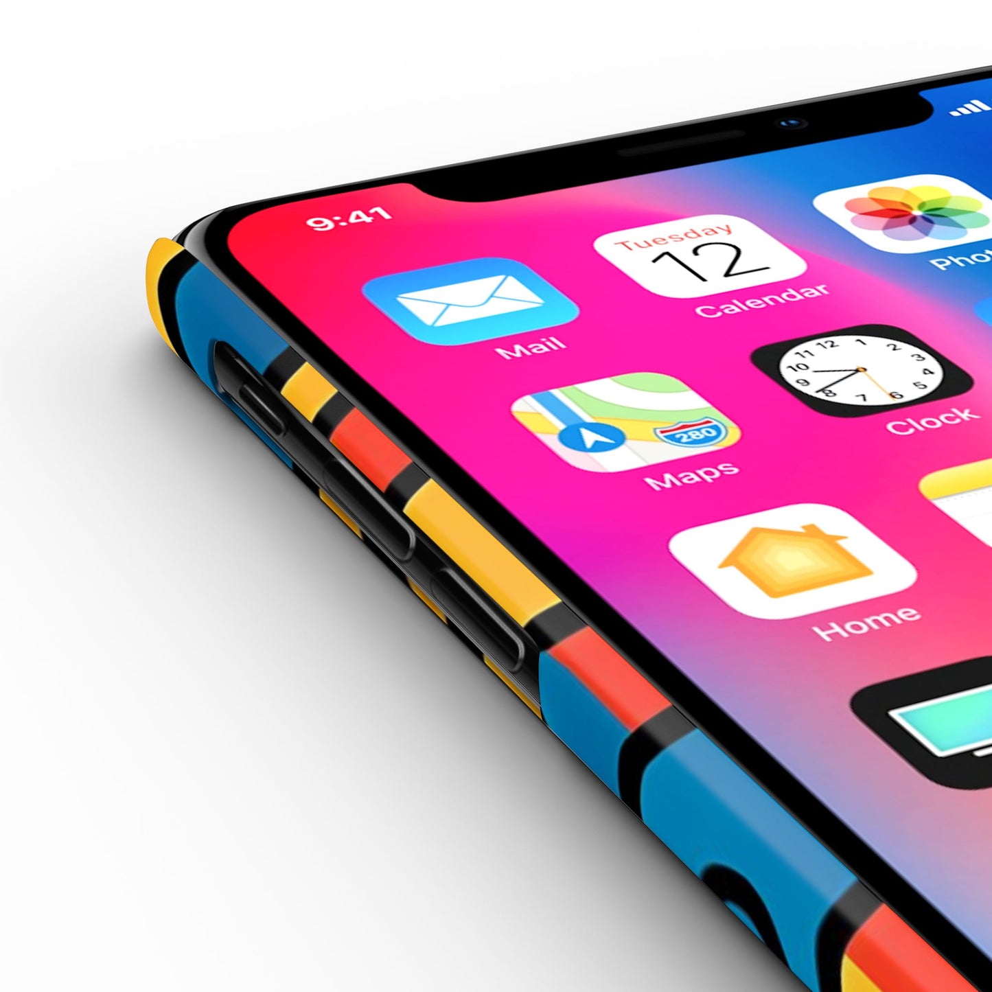 Stylish Slim Phone Cases with Colorful Abstract Design