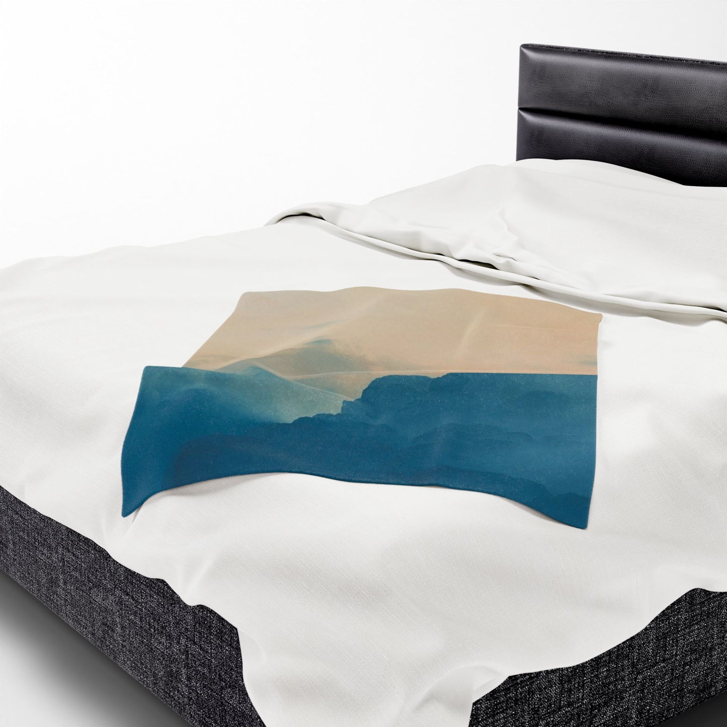 Serene Landscape Velveteen Plush Blanket - Cozy Comfort for Home Decor