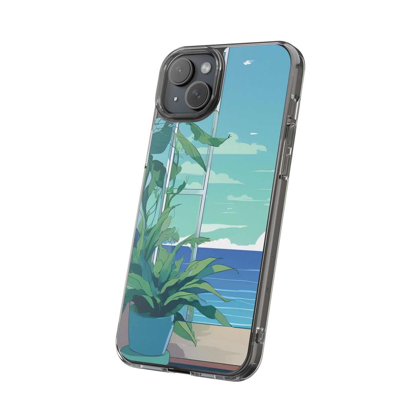 Tropical Ocean Clear Phone Case - Perfect Gift for Nature Lovers