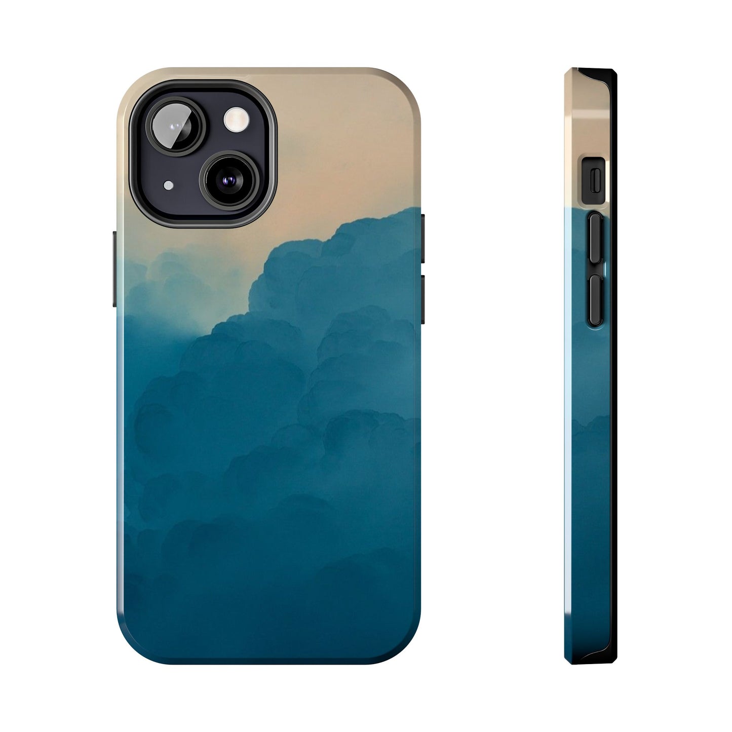 Serene Cloud Tough Phone Case - Durable Protection with Soothing Aesthetic