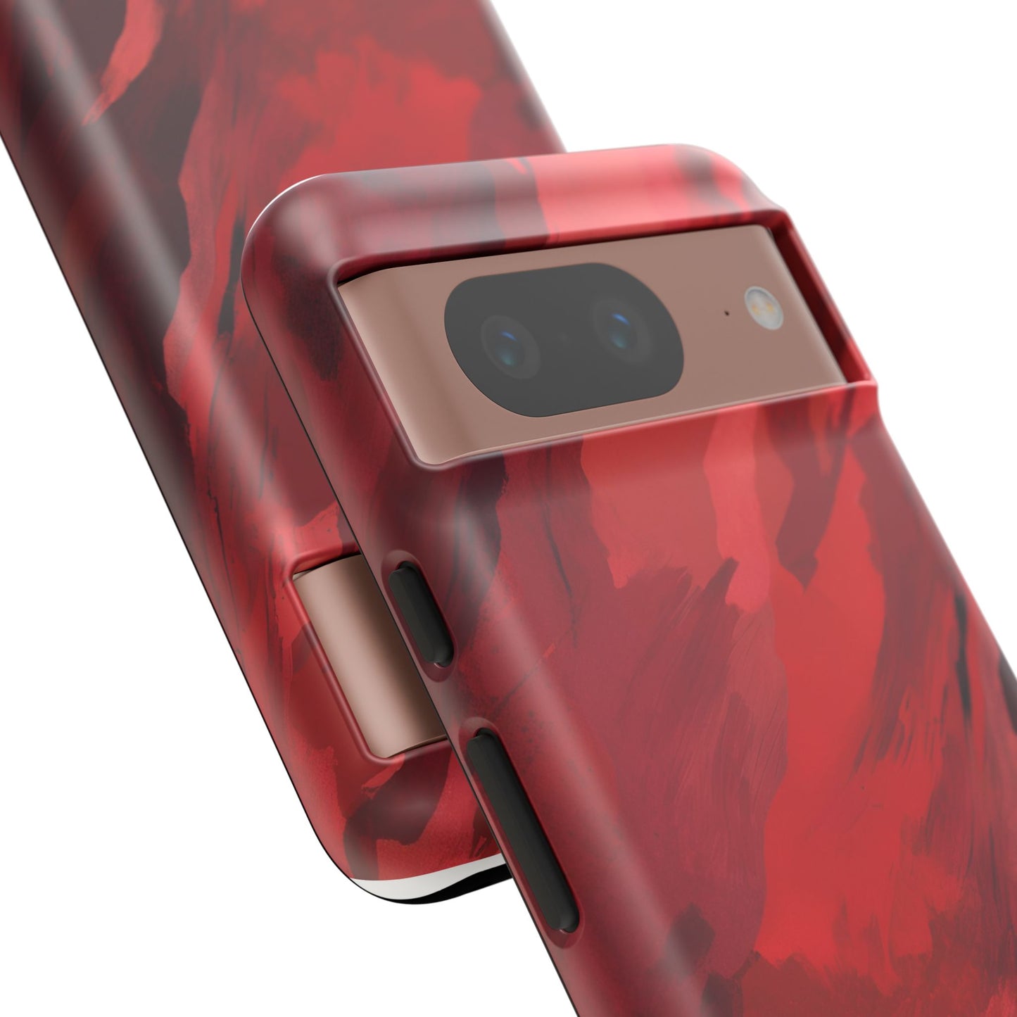 Bold Red Abstract Phone Case - Stylish Protection for Your Phone