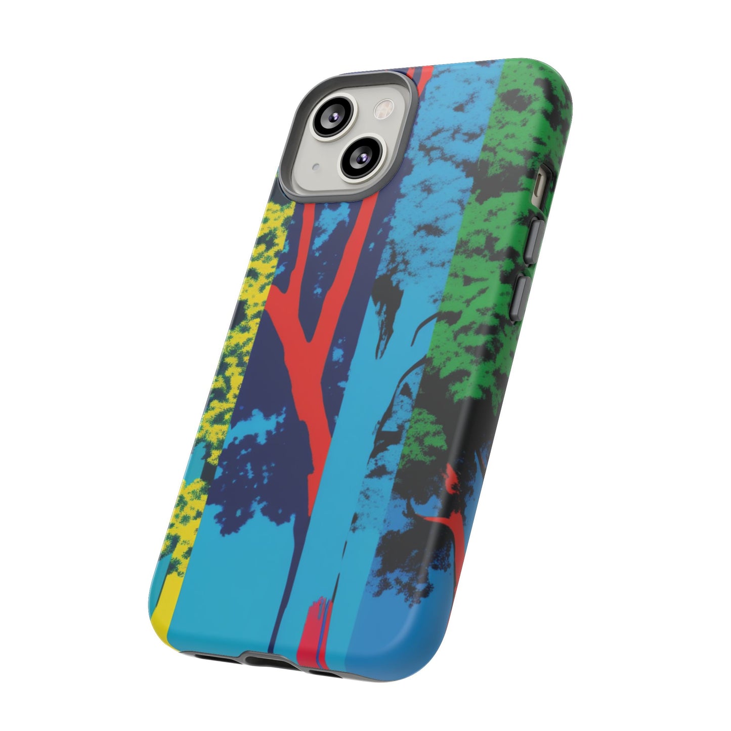 Phone Case - Colorful Forest Design Tough Case