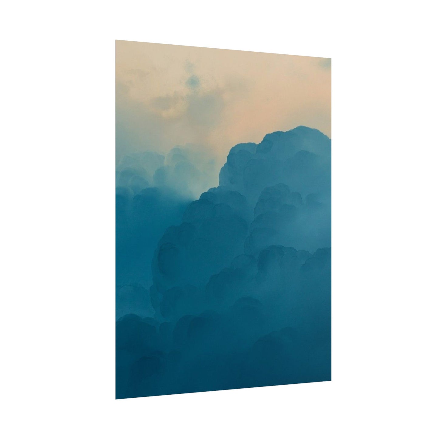 Tranquil Cloudscape Rolled Poster - Perfect for Home Décor and Relaxation