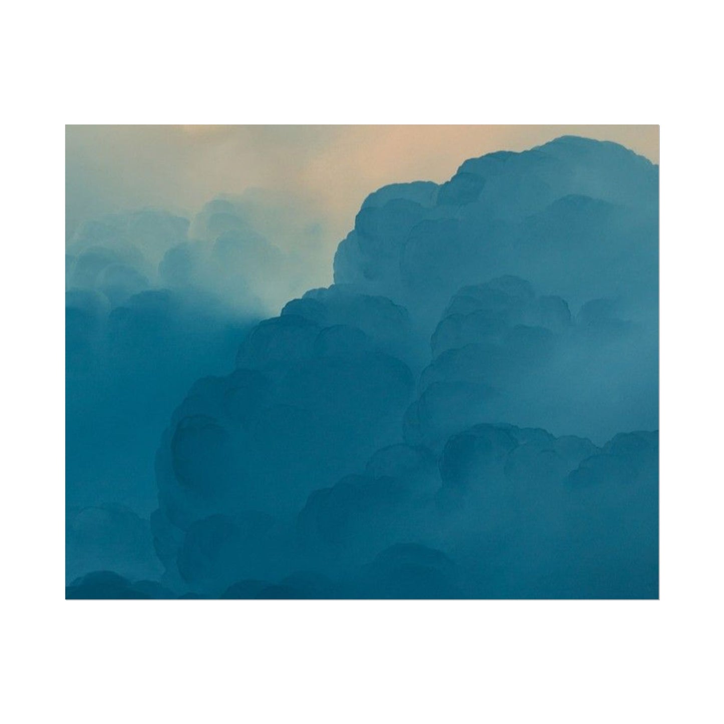 Tranquil Cloudscape Rolled Poster - Perfect for Home Décor and Relaxation