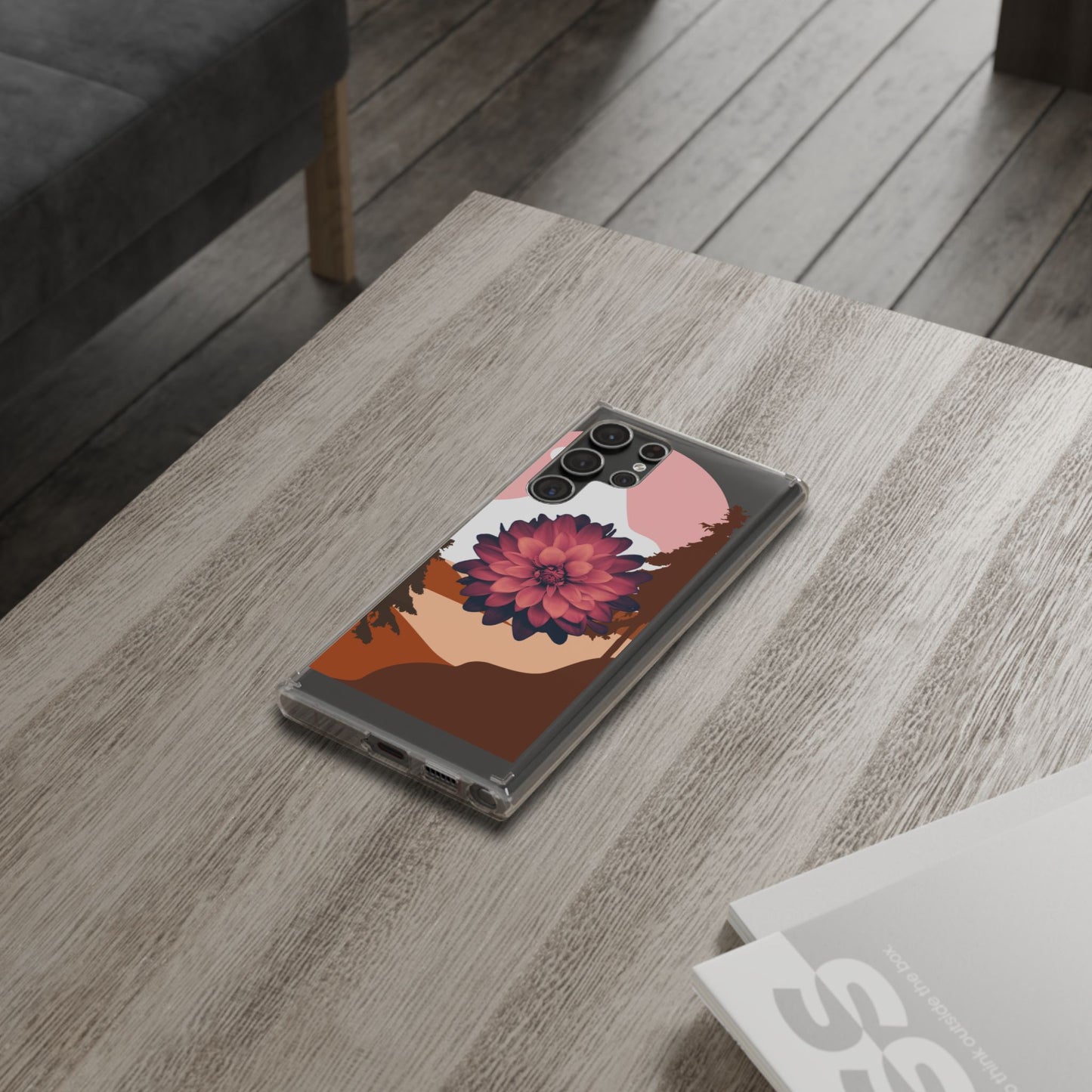 Floral Phone Case - Clear Protective Case with Flower Design
