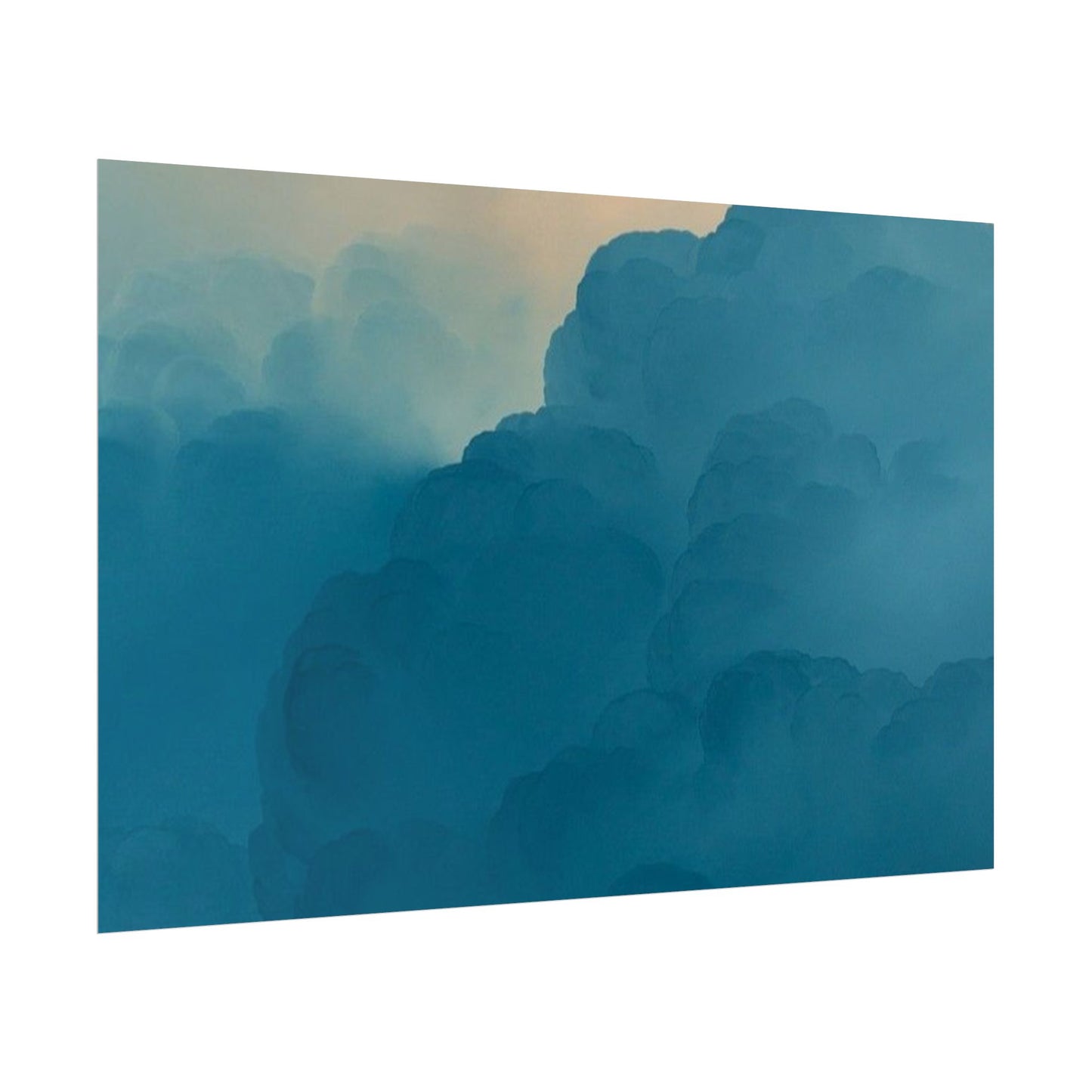 Tranquil Cloudscape Rolled Poster - Perfect for Home Décor and Relaxation