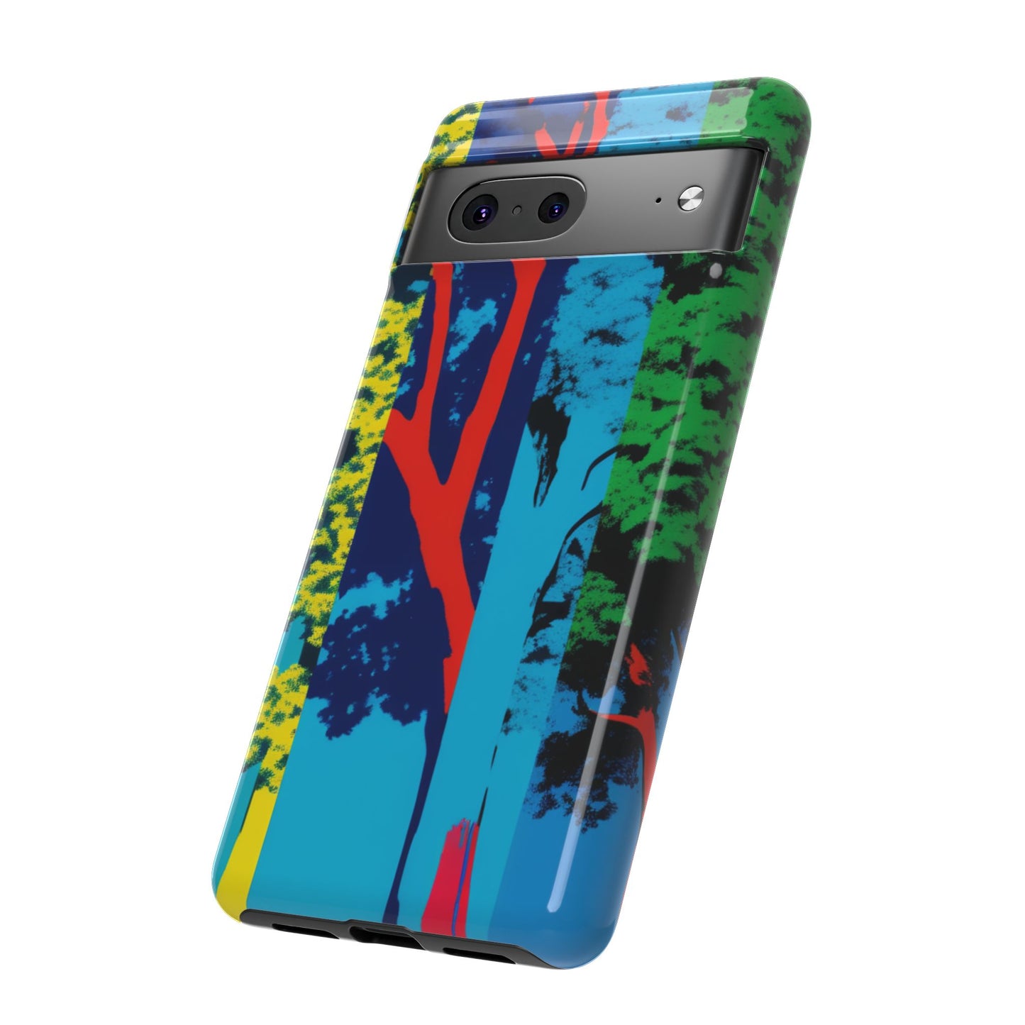 Phone Case - Colorful Forest Design Tough Case
