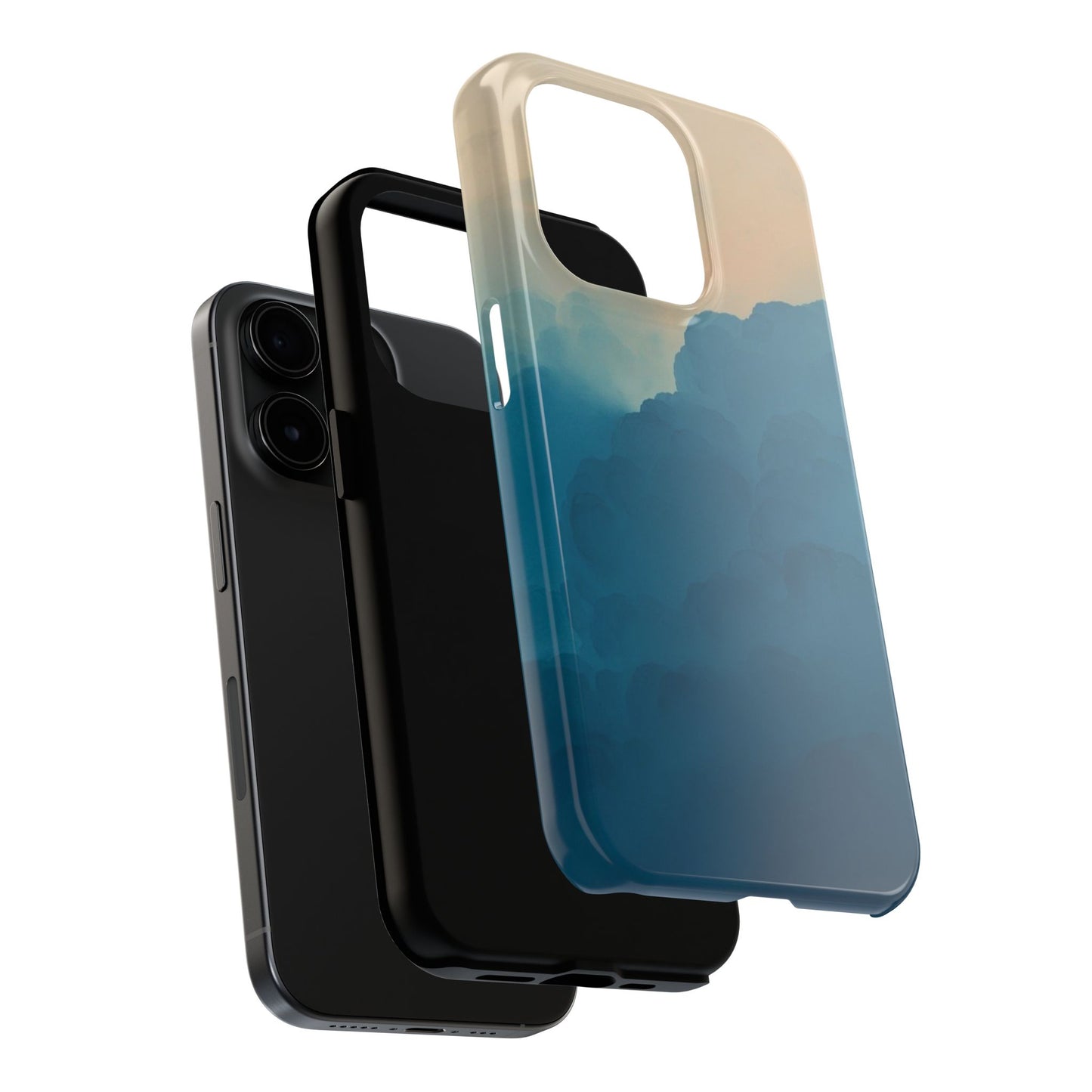 Serene Cloud Tough Phone Case - Durable Protection with Soothing Aesthetic
