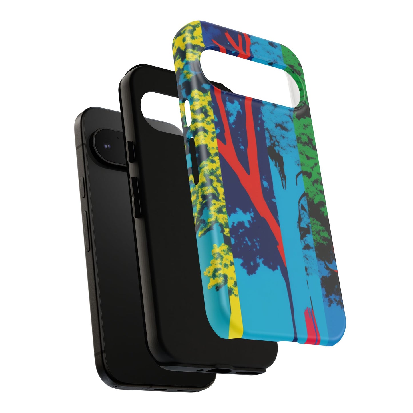 Phone Case - Colorful Forest Design Tough Case