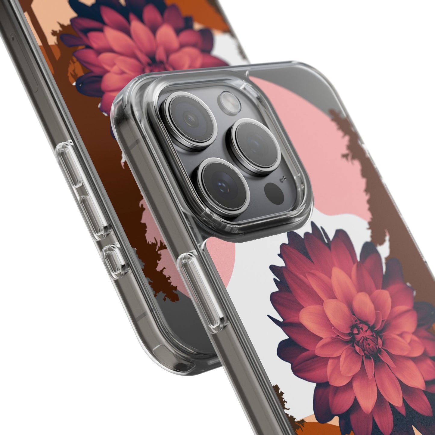 Floral Phone Case - Clear Protective Case with Flower Design