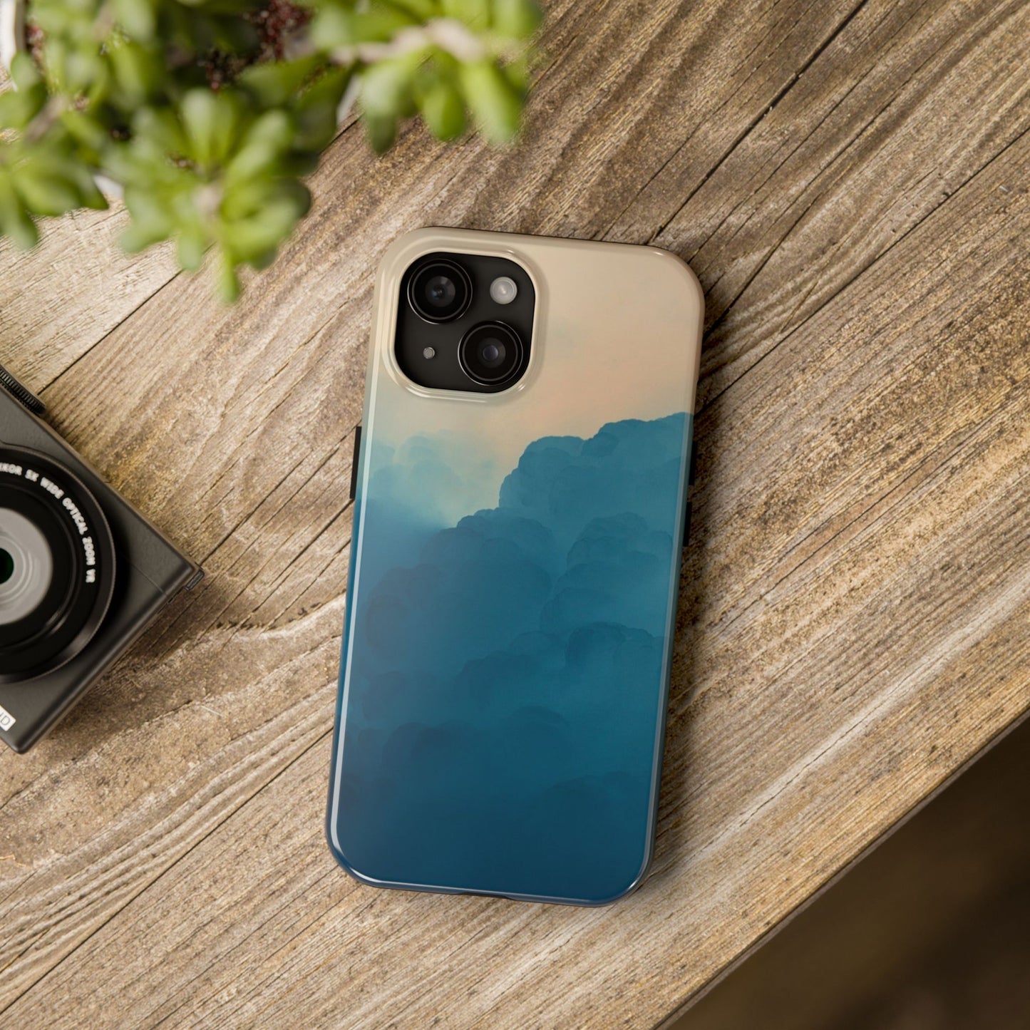 Serene Cloud Tough Phone Case - Durable Protection with Soothing Aesthetic