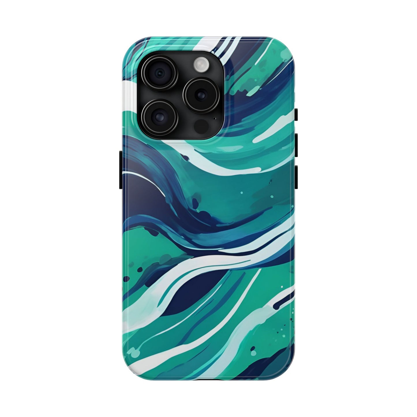 Ocean Wave Tough Phone Case - Durable Protection