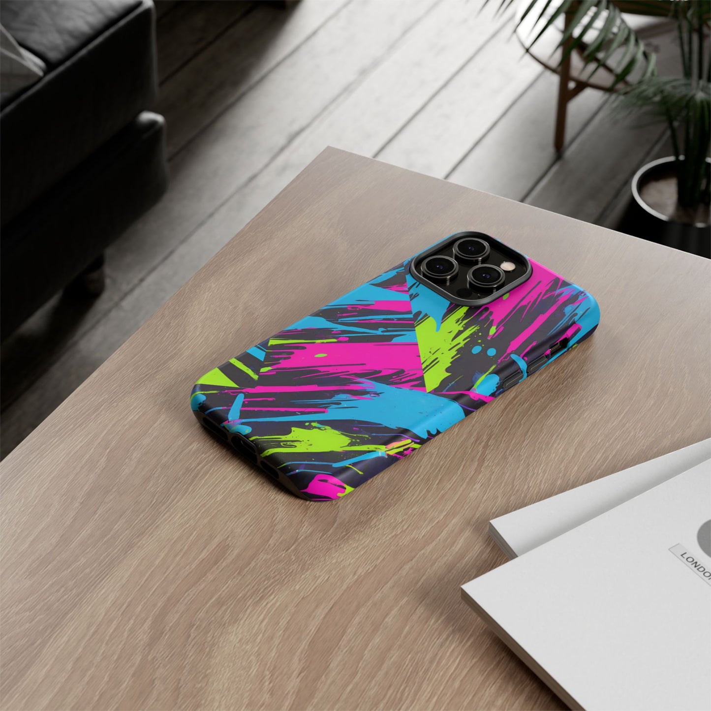 Vibrant Phone Case - Tough Cases with Bold Color Burst Design