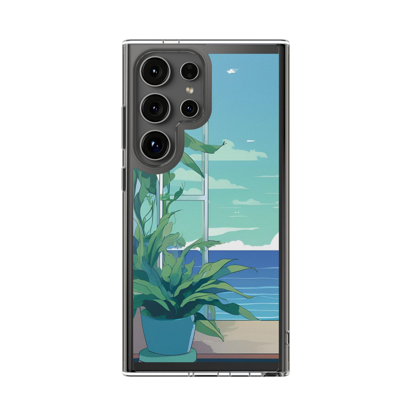 Tropical Ocean Clear Phone Case - Perfect Gift for Nature Lovers