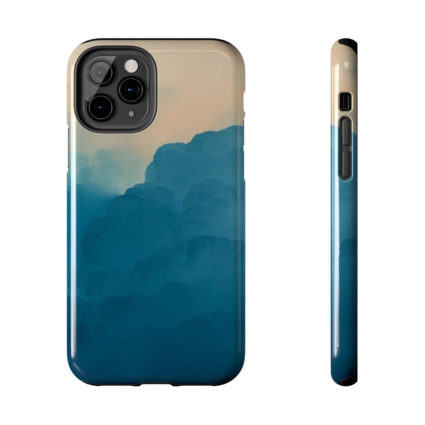 Serene Cloud Tough Phone Case - Durable Protection with Soothing Aesthetic
