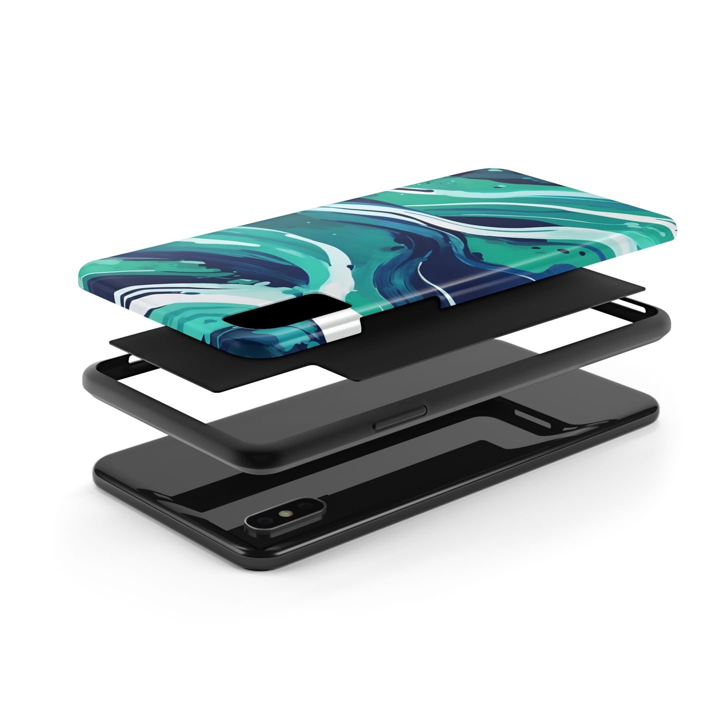 Ocean Wave Tough Phone Case - Durable Protection
