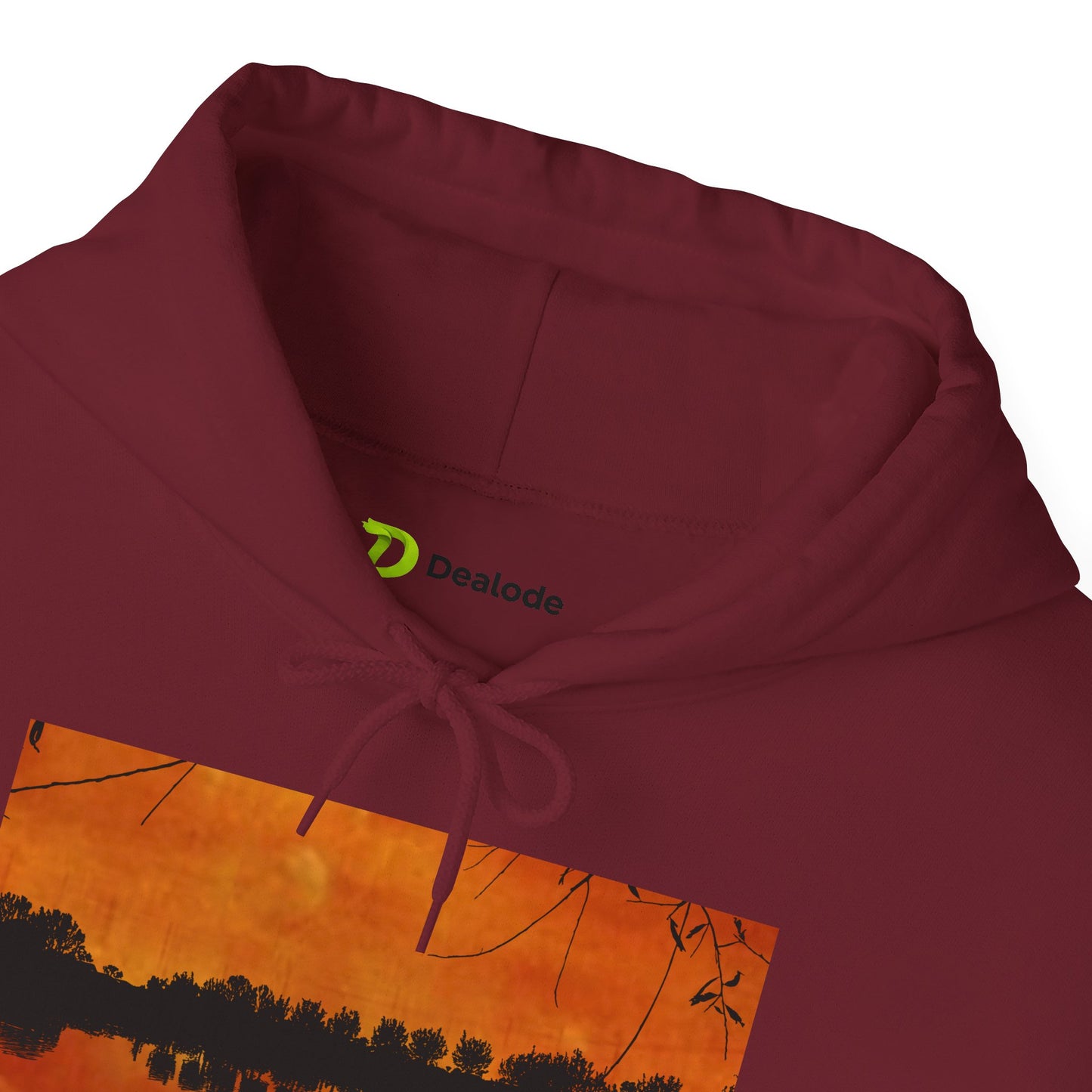 Sunset Reflection Hoodie - Cozy Unisex Heavy Blend™ Sweatshirt with Vibrant Nature Design