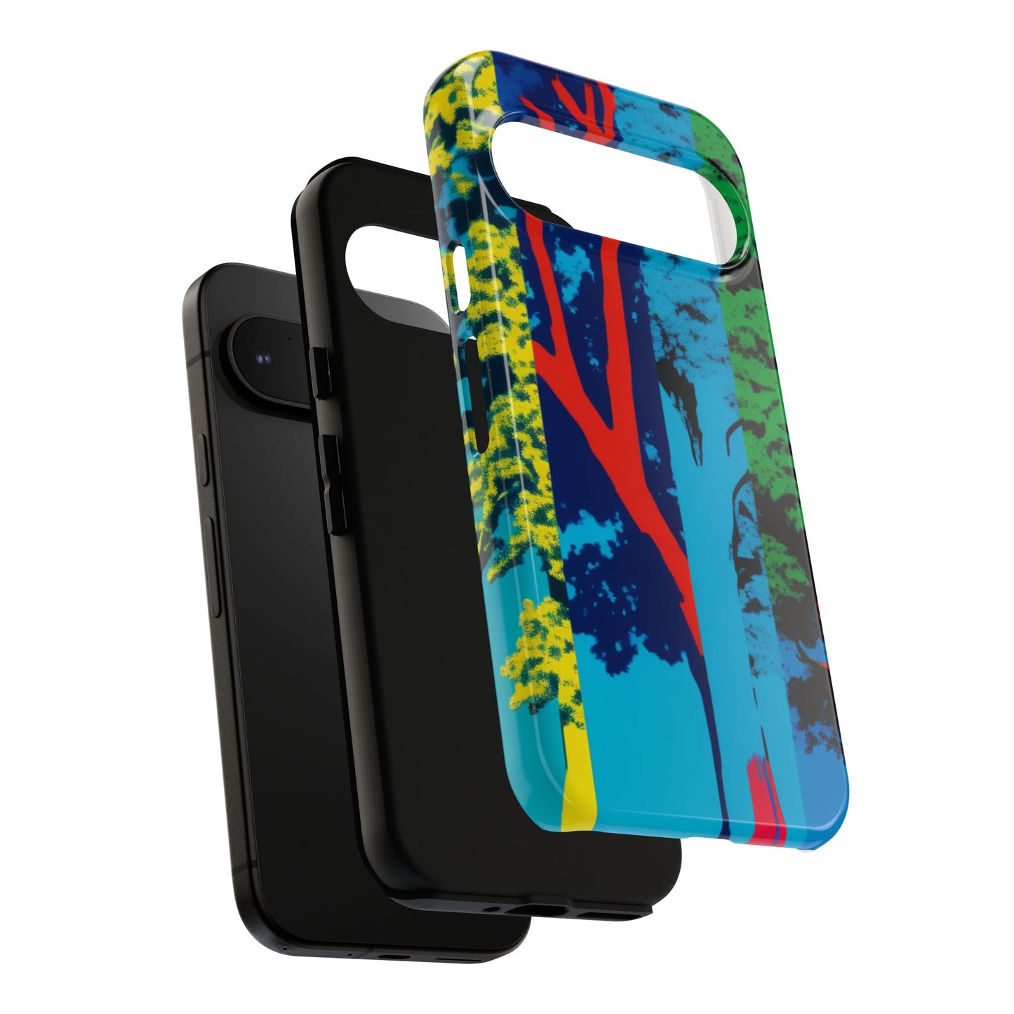 Phone Case - Colorful Forest Design Tough Case