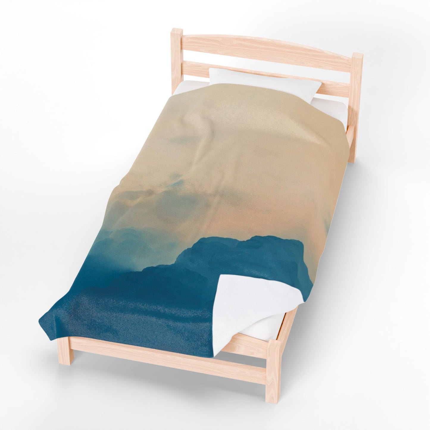 Serene Landscape Velveteen Plush Blanket - Cozy Comfort for Home Decor