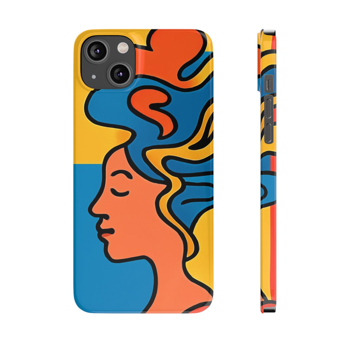 Stylish Slim Phone Cases with Colorful Abstract Design