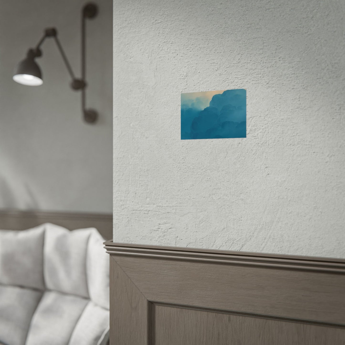 Tranquil Cloudscape Rolled Poster - Perfect for Home Décor and Relaxation