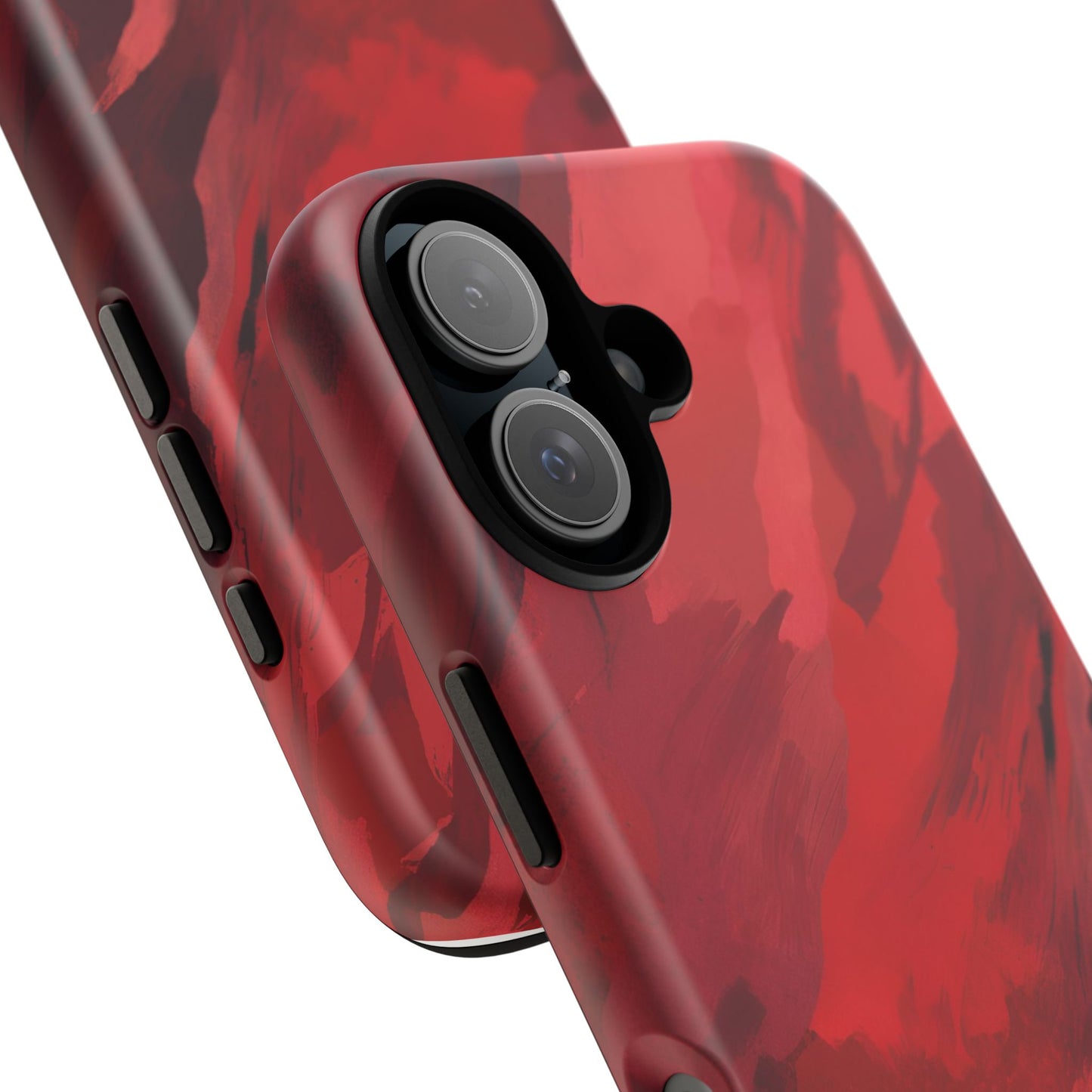 Bold Red Abstract Phone Case - Stylish Protection for Your Phone