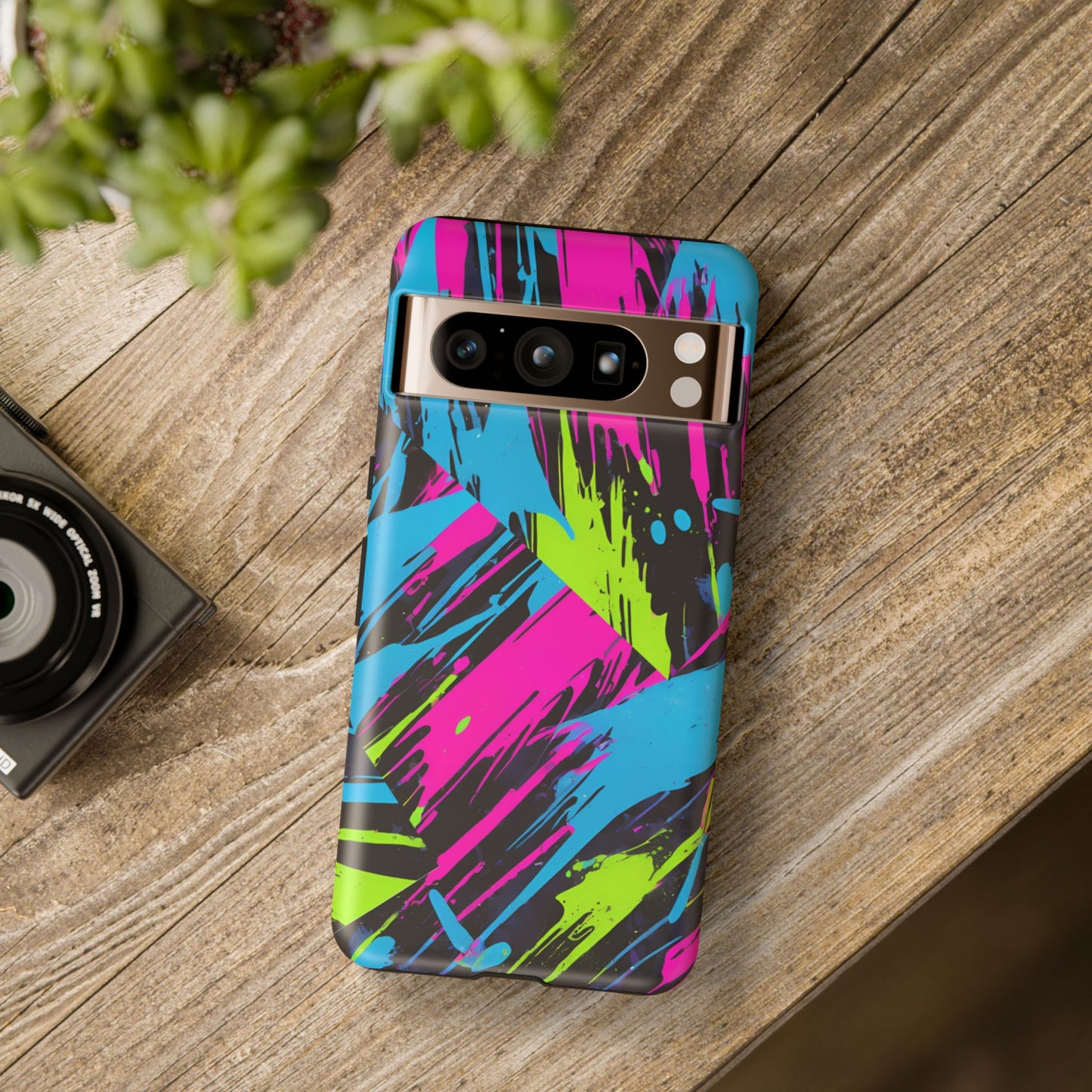 Vibrant Phone Case - Tough Cases with Bold Color Burst Design