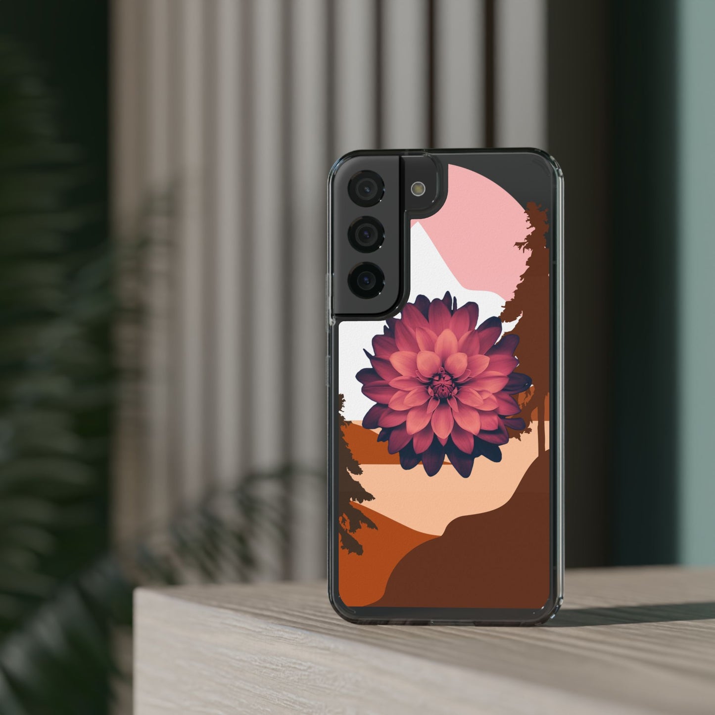 Floral Phone Case - Clear Protective Case with Flower Design