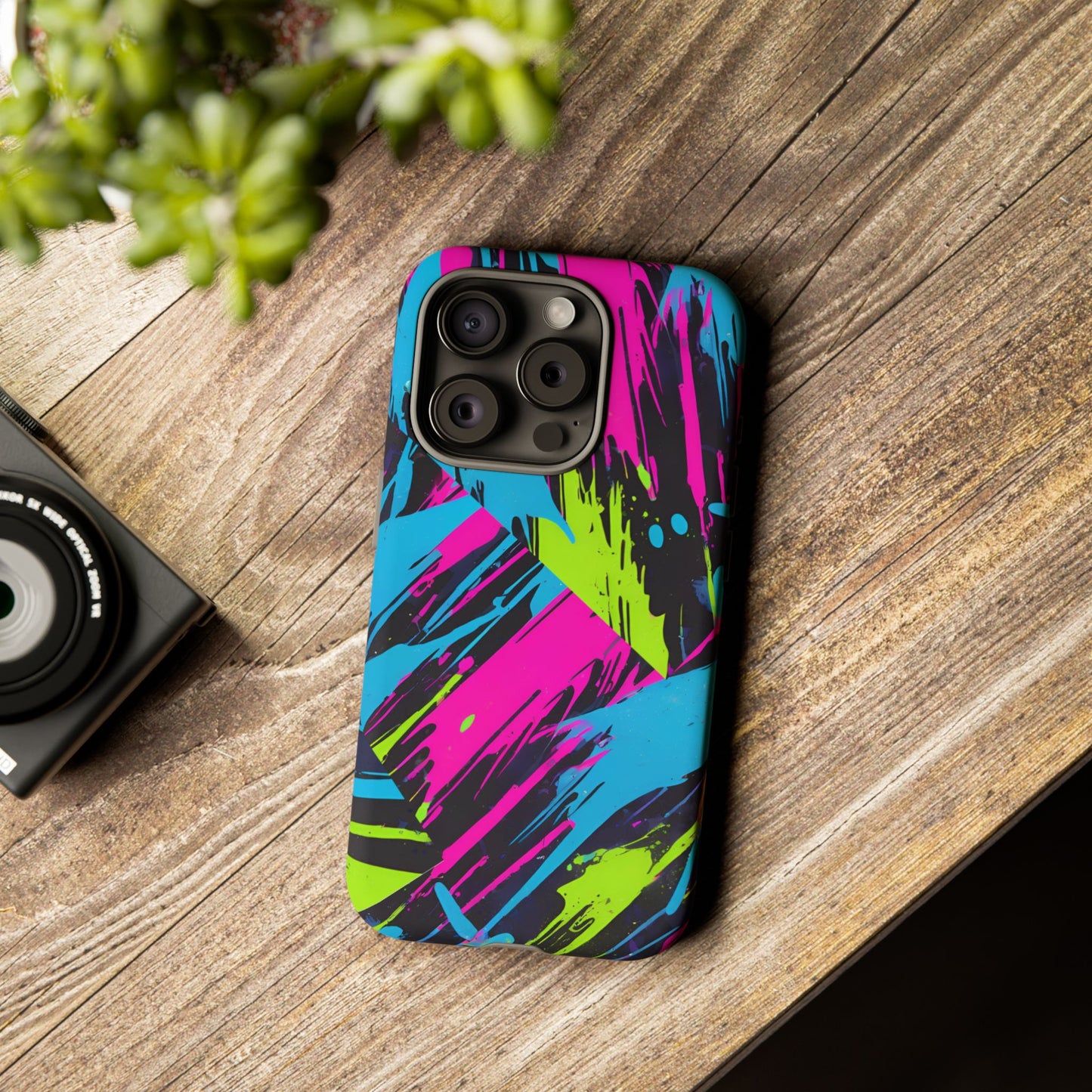 Vibrant Phone Case - Tough Cases with Bold Color Burst Design