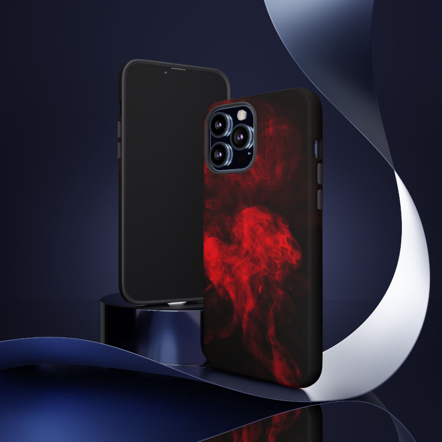 Bold Red Smoke Phone Case – Tough Cases for Protection and Style