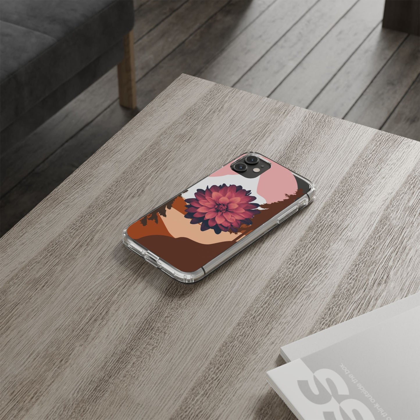 Floral Phone Case - Clear Protective Case with Flower Design