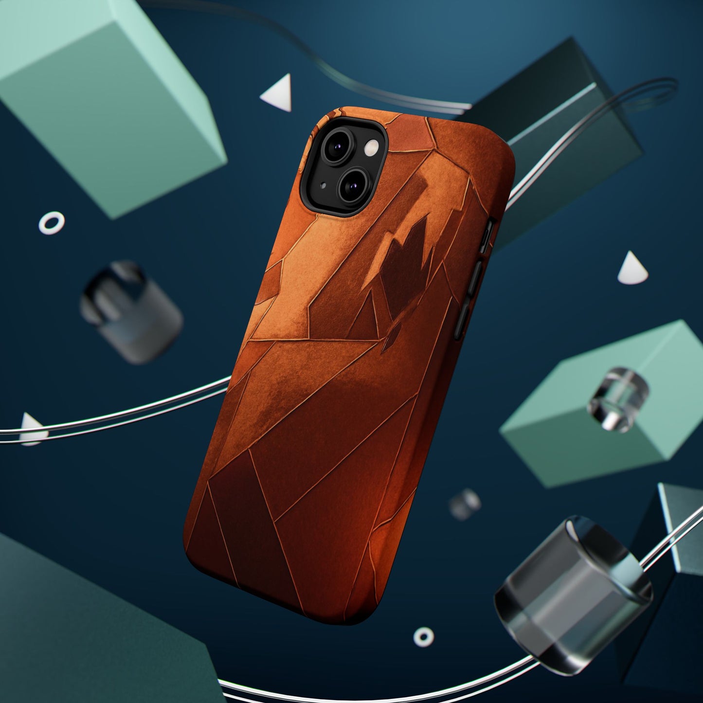 Geometric Magnetic Tough Cases - Stylish Protection for Your Phone