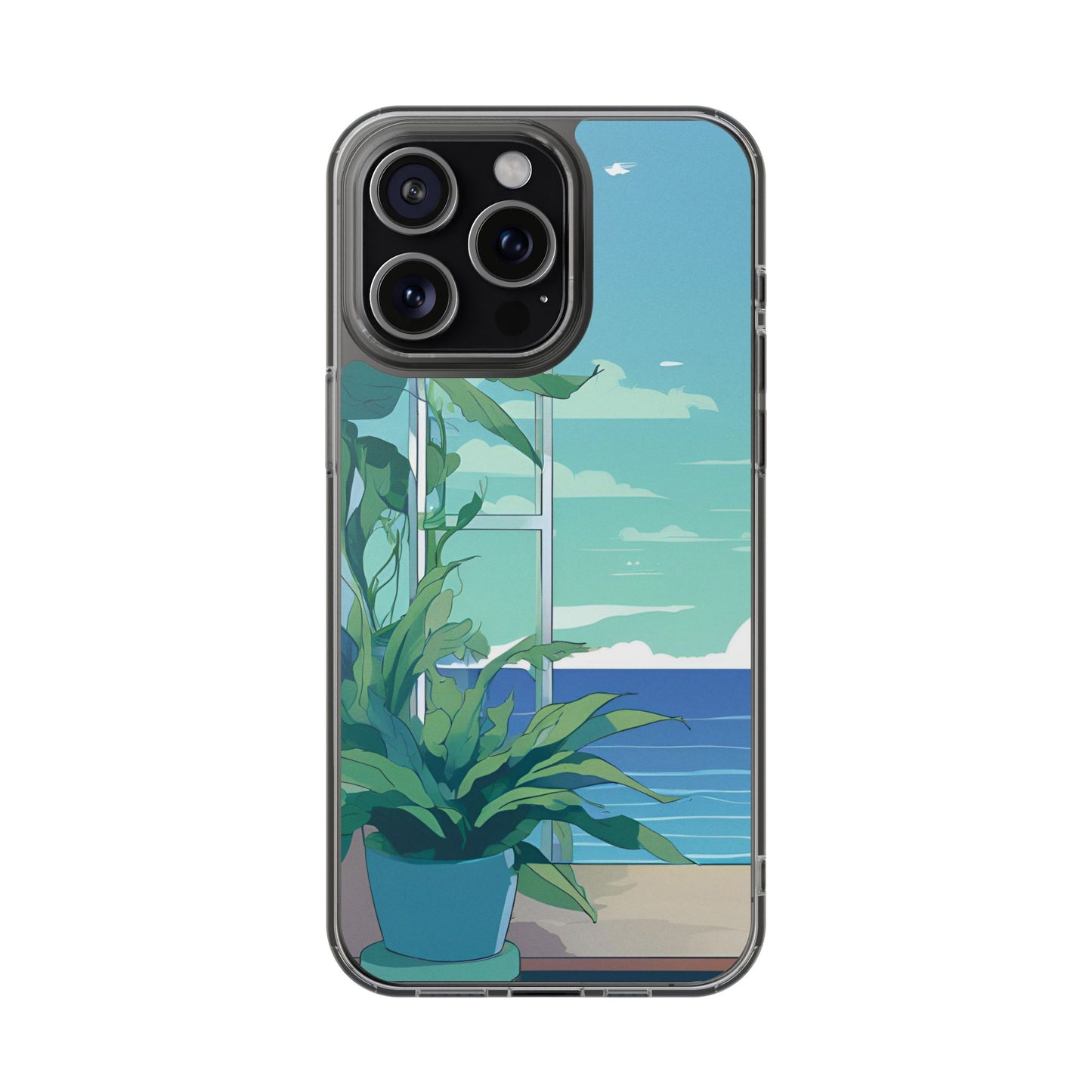 Tropical Ocean Clear Phone Case - Perfect Gift for Nature Lovers