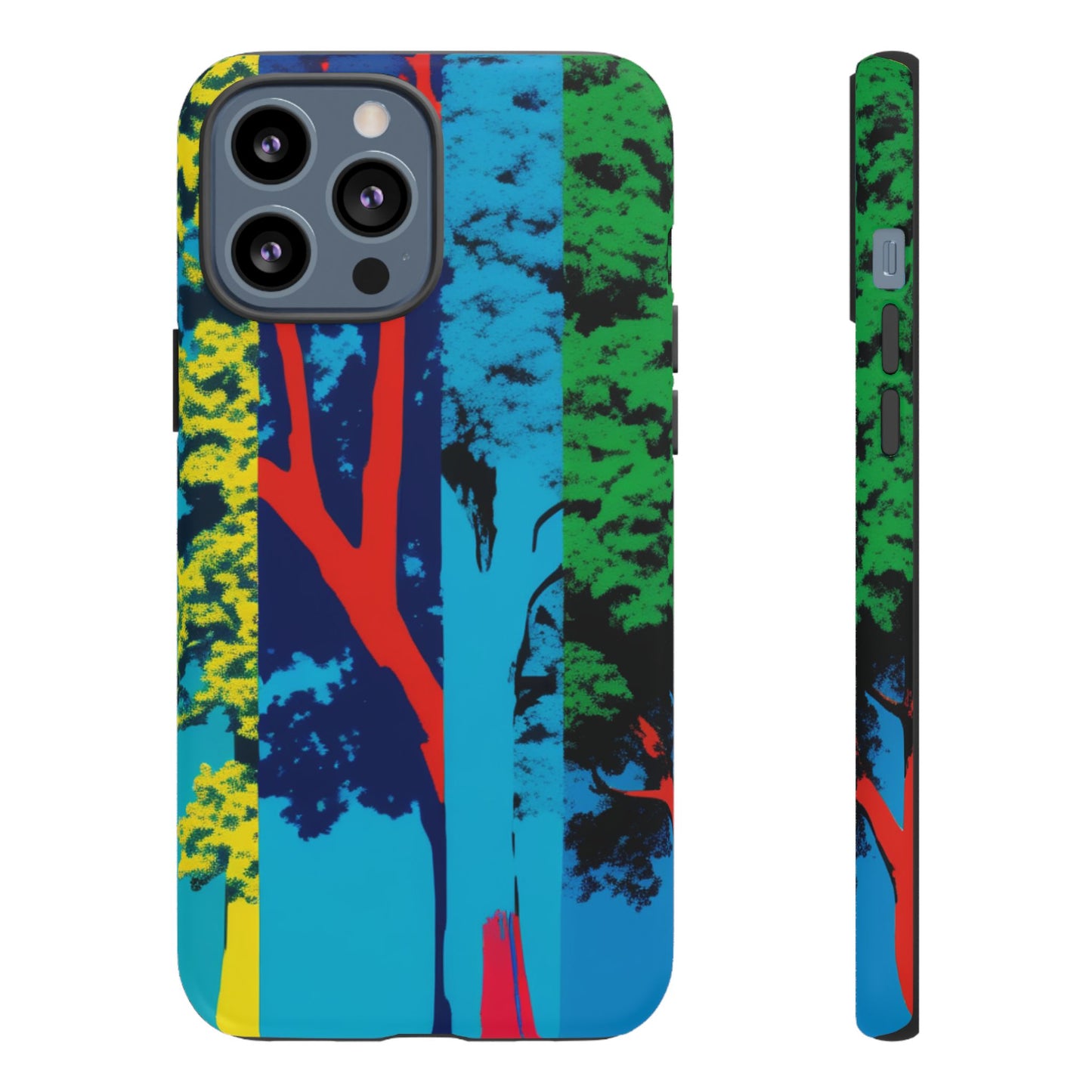 Phone Case - Colorful Forest Design Tough Case